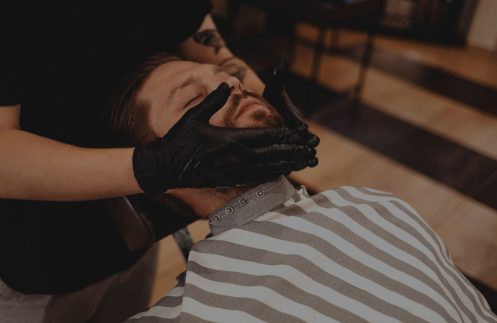 Tower 59 Barbershop website homepage design featuring modern barber shop layout with appointment booking and services